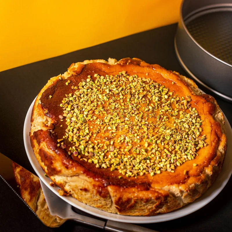 Cheesecake de pistacho